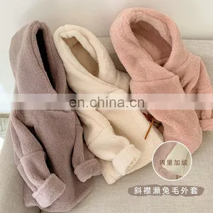 3352/Newest Winter Warm Cony Hair Thicken Jacket With Fleece High Quality Wholesale Kids Coats thumbnail-2