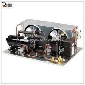 R404A SANYO Refrigerated Compressor 1~3HP Horizontal Condensing Unit for Refrigeration and Cabinet Deep Freezing thumbnail-1