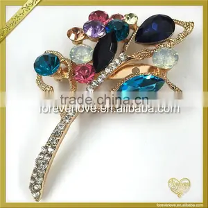 New Design Crystal AB Diamante Buckle Brooch Embellishment Collection Rhinestone Brooches FB-062 thumbnail-2