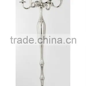 Flower Bowl Centerpiece Wedding Candelabra With Silver Finish thumbnail-5