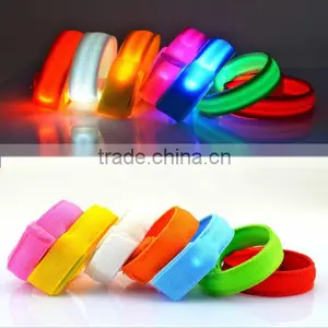 Cool Stylish Flashing LED Light Wrist Band Glow Armband Night Fun Wrist Strap thumbnail-1