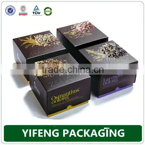Custom Order Special Black Texture Mini Tea/herb Box Packaging thumbnail-3