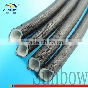 Inner Silicone Rubber Outside Fiber Glass Braided Silicone Coated Fiberglass Sleeving thumbnail-2