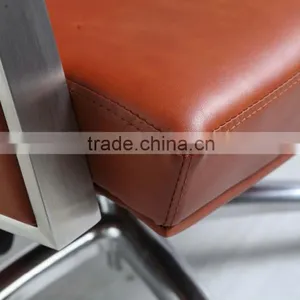High Back Genuine Leather Luxury Chair Item A902 thumbnail-5