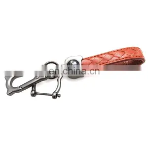 Custom Design Your Own Logo Leather Key Ring Leather Keychain thumbnail-5