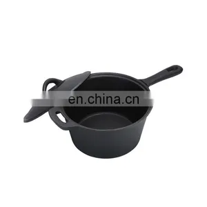 7 Pieces Cast Iron Camping Cookware Set Outdoor Campfire Cookware thumbnail-3