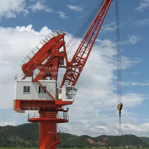 30t Fixed Lattice Boom Dock Crane Equip With Grab for Loading Bulk Cargo thumbnail-1