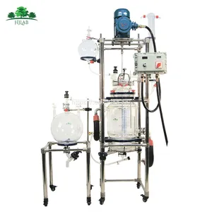 Industrial 150L Fully Customizable Single Dual Jacketed Glass Reactor thumbnail-3