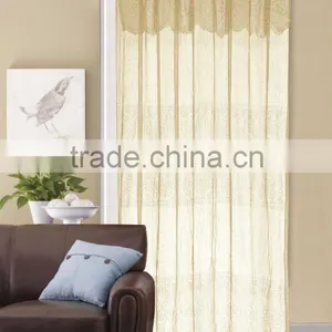 1PC 100% Polyester Flower Voile Beautiful Macrame Embroidery Curtain Quality Choice thumbnail-2