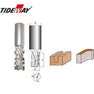 TIDEWAY PCD SPIRAL BITS Z3+3 Diamond ROUTER BITS TOOLS thumbnail-1