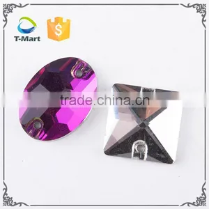 Hot Selling Products Beads Crystal Beads Rhinestone Embellishments For Dresses /With Two Holes Sew On Crystal Rhinestone Quality Choice thumbnail-2