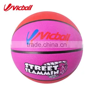 Colorful Custom Rubber Basketball thumbnail-1