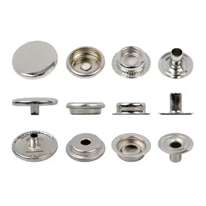 Custom Printing Round Press Spring Four Part Snap Button for Clothing Leather 405#17mm thumbnail-3