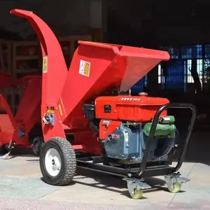 10HP Branch Chipper Diesel Wood Chipper Machine Wood Crusher for Sale Garden Wood Chipper thumbnail-3
