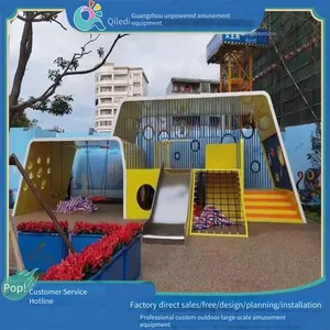 Country Garden Large Outdoor Slide, a Combination Toy of Slide and Swing for Kindergarten Children, Play Equipment for Residential Areas thumbnail-4