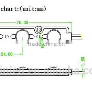 SMD5050 3Pcs Led 1.2W Injection Molding Waterproof 7512 5050/5730 LED Module for Advertising Letter thumbnail-2