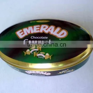 Oval Shape Metal Storage Box for Gift Packaging/food Packaging thumbnail-1