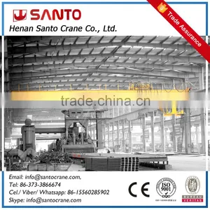 Heavy Duty 50ton Double Girder Rail Travelling Overhead Bridge Crane With Electric Components thumbnail-1