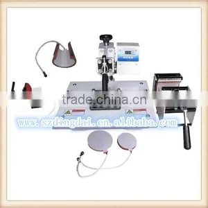 Shaoxing 5 in 1 Combo Heat Press Machine Heat Transfer Machine ,sublimation Machine Black & White thumbnail-1