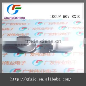 100uF 50V SMD Aluminum Electrolytic Capacitor 105C thumbnail-1