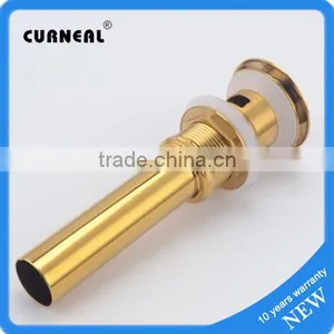 New Polished Gold Pop Up Bathroom Basin Waste Drain thumbnail-1