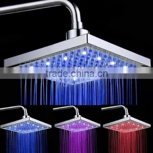 LED Overhead Rain Shower, LED Light Shower Head, Rain Shower Head Ceiling thumbnail-1