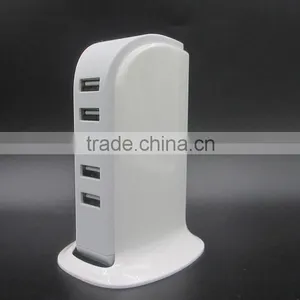 US UK Plug 2.1a Multi Port Micro 5 Port Usb Portable Charger Quality Choice thumbnail-4
