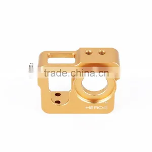 Golden Metal CNC Aluminium Protective Case Shell for Hero4 HERO3+ thumbnail-2