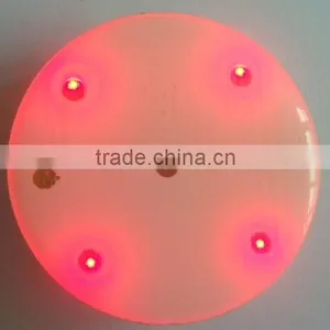 7 Leds Light Plastc Badge Pin With Red Color Lighting thumbnail-1
