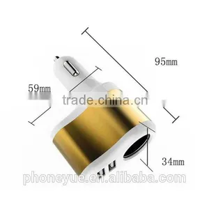 Dual Port Car Cigarette Lighter Socket Adapter Charger for Iphone thumbnail-3
