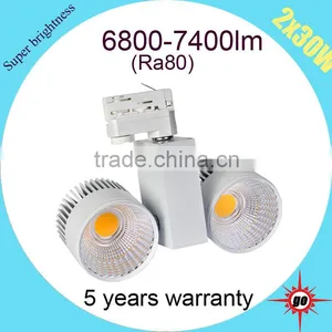 High Brightness 130lm/w 2*30W LED COB Tracklight thumbnail-3