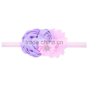 Fashion Baby Shabby Chic Flower Headband Infant Headband Toddler Headband Navy Blue Headband Baby Flower Hair Band Wh-1741 thumbnail-6