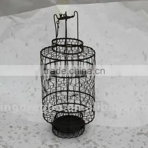 Chinese Antique Iron& Paper White/ no Paper as Your Request Colorful Round Long Lantern Lamp thumbnail-1