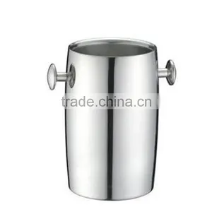 Apple Shape Stainless Steel Ice Bucket thumbnail-4