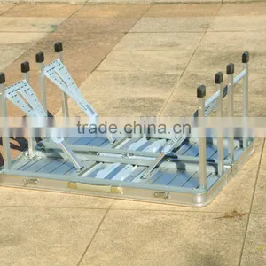 MDF Top Folding Aluminum Picnic Table Foldable Table and Chairs thumbnail-5