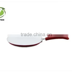 Nonstick Aluminum Pressed or Forged White Ceramic Coating Crepe Pan With No Glass Lid thumbnail-1