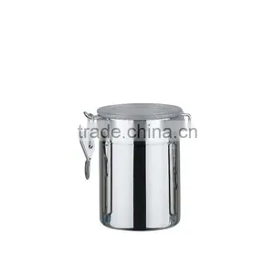 Oggi Stainless Steel Clamp Canister Set With Clear Lid thumbnail-1