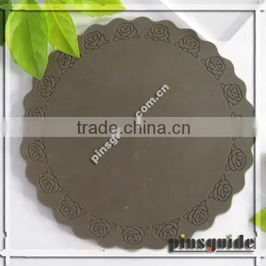 Round Shape With Flower Side Cup Coaster thumbnail-1