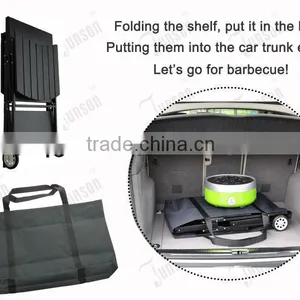 Smokeless Portable BBQ Grill/Korean Style Charcoal Grill With BBQ Shelf thumbnail-3
