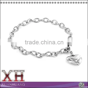 Most Popular Design 925 Sterling Silver Heart Bracelet thumbnail-1