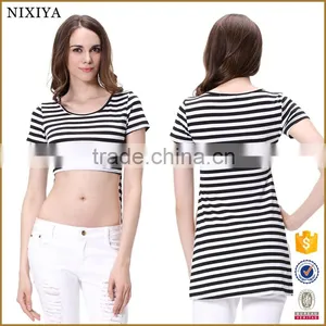 2017 Latest Fashion Top Design Wholesale Short Front Long Back Top thumbnail-1