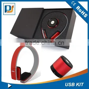 New Fashionable Bluetooth Speaker &bluetooth Headphone Gift Set thumbnail-1