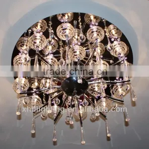 Modern Flat Ceiling Lamp / LED and G4 Crystal Big Ceiling Lamp /Lighting Manufacture / Zhongshan Guzhen thumbnail-1