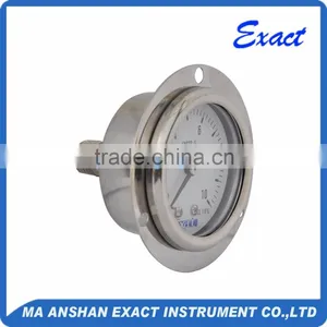 Used for Asia Liquid Filled All Stainless Steel Pressure Gauge With Flange thumbnail-1