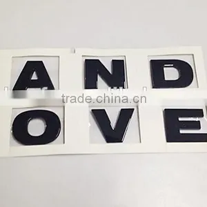 Hot Sale Car Emblem 3D Self-adhesive Black ABS Plastic Car Emblem Custom thumbnail-2