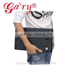 Wholesale- MS120 Micro Vault Portable Fingerprint Biometric Mini Car Gun Pistol Security Storage Portable Steel Safe Box / Vault thumbnail-5