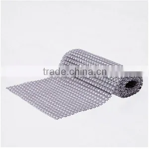 Wholesale 24 Row Plastic Rhinestone Mesh Trimming for Decoration Quality Choice thumbnail-1