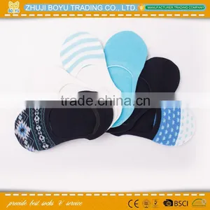 BY-161005 Wholesale Colorful Man Woman Adults Low Cut Boat Sock ; Men and Women Fashion no Show Sock thumbnail-3