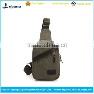 New Canvas Bag Messenger Shoulder Men Bag Sport Chest Bag thumbnail-1