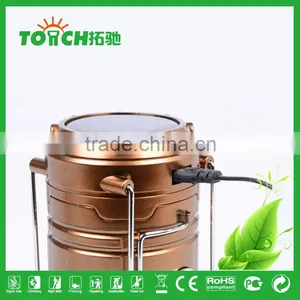 Low Price LED Camping Lamp Outdoor Camp Light Solar Charge Lantern Flashlight 2 in 1 Tent Portable Lighting With Charger thumbnail-4